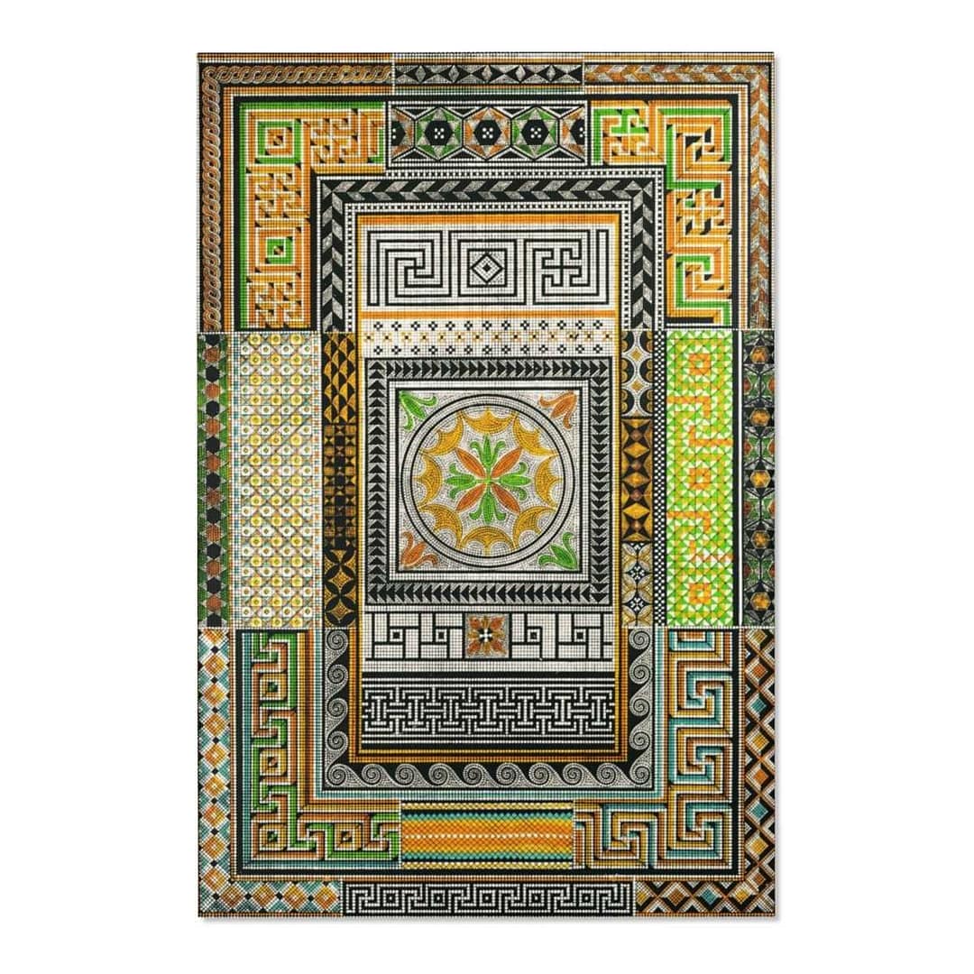 cgk.ink classic Racinet: Pompeian No. 3 Area Rug Racinet: Pompeian No. 3 Area Rug Albert Racinet cgk.ink