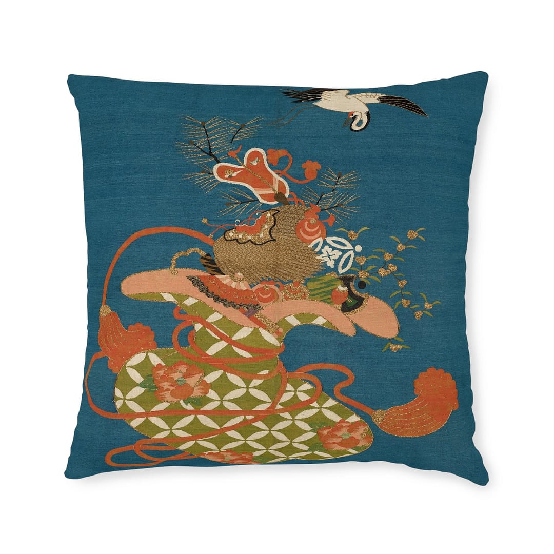 cgk.ink blue Fukusa Throw Cushion Fukusa Throw Cushion JAPAN cgk.ink