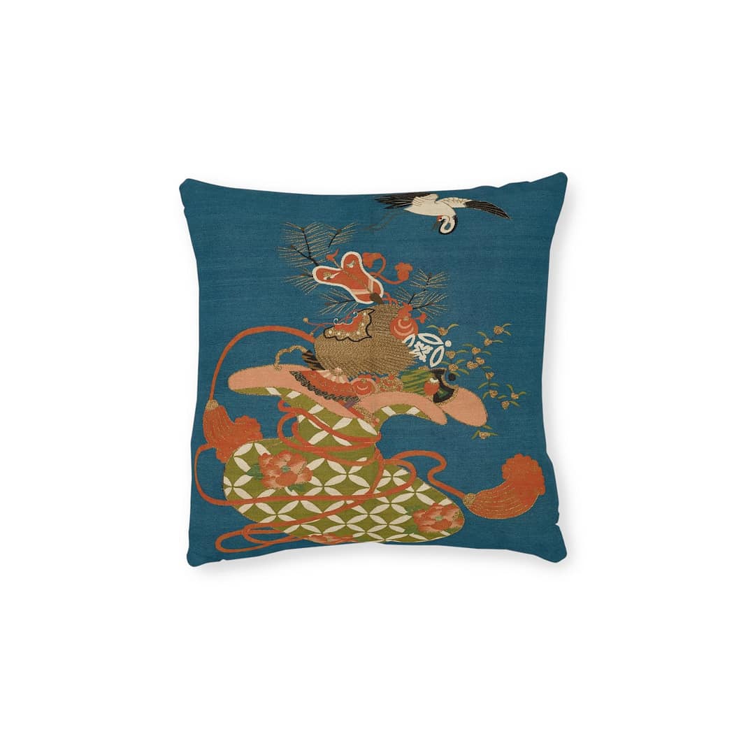 cgk.ink blue Fukusa Throw Cushion Fukusa Throw Cushion JAPAN cgk.ink