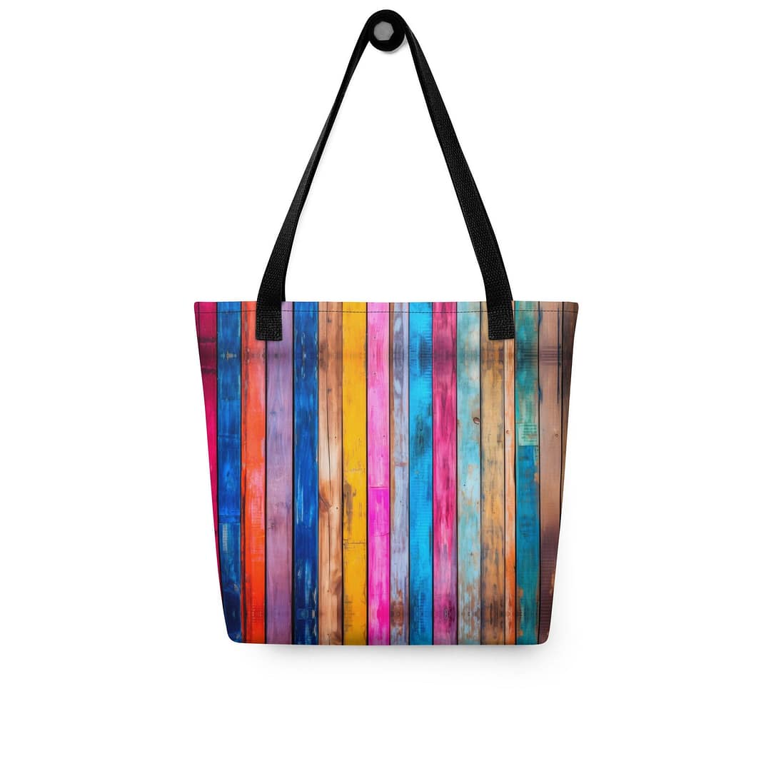 cgk.ink colorful Slatted Rainbow Tote Bag Slatted Rainbow Tote Bag TOTES & BAGS cgk.ink
