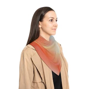 Rose Sine Wave Poly Scarf SCARVES & ACCESSORIES cgk.ink