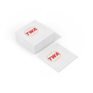 cgk.ink entertaining TWA White Coined Napkins (50 pcs) TWA White Coined Napkins (50 pcs) ENTERTAINING cgk.ink