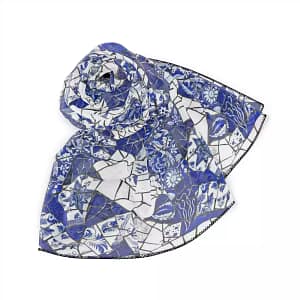 cgk.ink blue Broken Pool Poly Scarf Broken Pool Poly Scarf SCARVES & ACCESSORIES cgk.ink