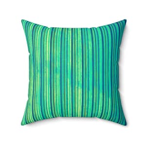 cgk.ink Aqua Kelp Spun Polyester Square Pillow Aqua Kelp Spun Polyester Square Pillow DÉCOR cgk.ink