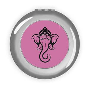 cgk.ink elegant Ganesha Compact Travel Mirror Ganesha Compact Travel Mirror ACCESSORIES & GIFTS cgk.ink
