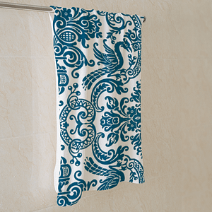 cgk.ink blue Blue Crest Beach Towel Blue Crest Beach Towel BED & BATH cgk.ink