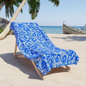 cgk.ink blue Double Blue Beach Towel Double Blue Beach Towel BED & BATH cgk.ink