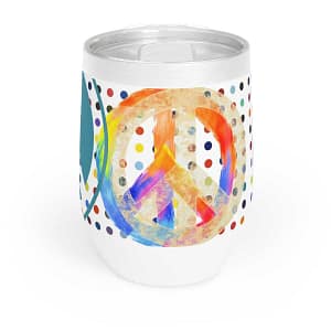 cgk.ink barware Peace & Chill Wine Tumbler Peace & Chill Wine Tumbler ENTERTAINING cgk.ink