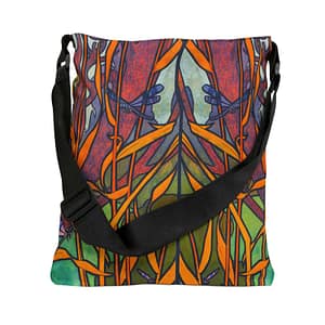 cgk.ink abstract Canna Adjustable Tote Bag Canna Adjustable Tote Bag the ECO-LOGIC COLLECTION cgk.ink