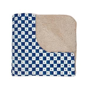 Blue Fields Sherpa Blanket BED & BATH cgk.ink