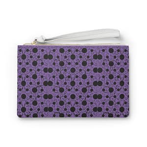 cgk.ink purple Purple Vine Cherry Pattern Clutch Bag Purple Vine Cherry Pattern Clutch Bag ACCESSORIES & GIFTS cgk.ink