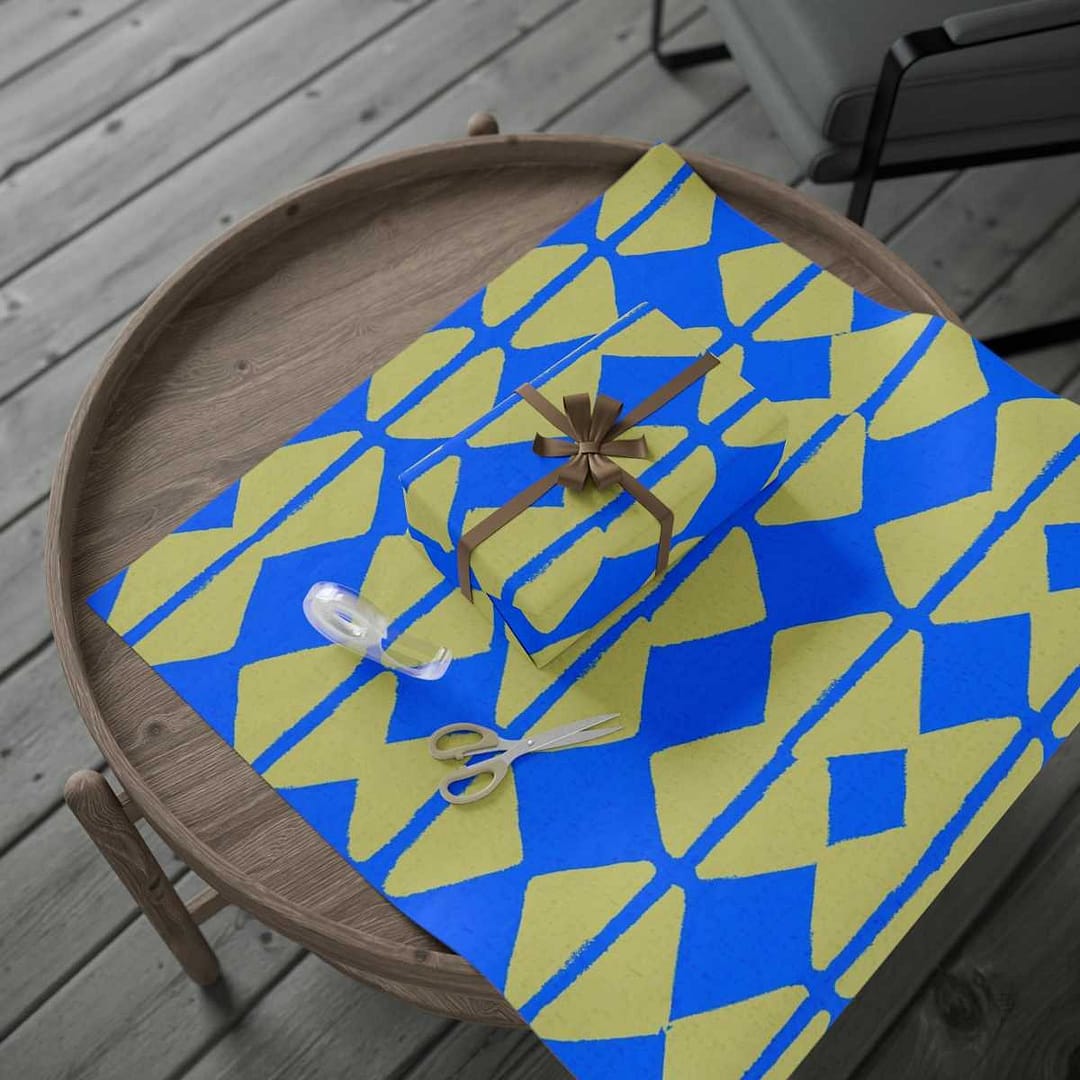 cgk.ink abstract Blue Blocks Wrapping Papers Blue Blocks Wrapping Papers ACCESSORIES & GIFTS cgk.ink