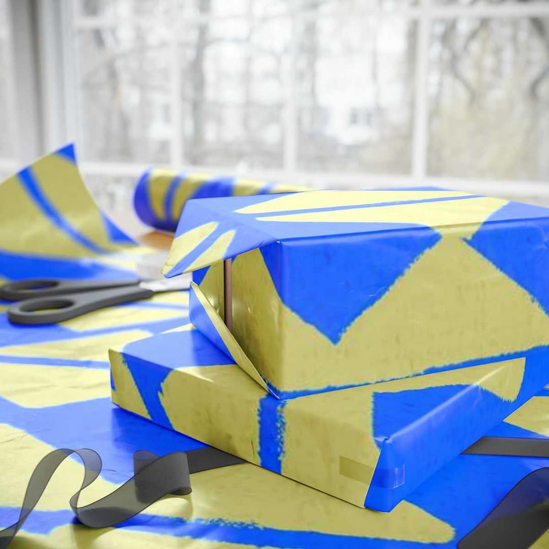 cgk.ink abstract Blue Blocks Wrapping Papers Blue Blocks Wrapping Papers ACCESSORIES & GIFTS cgk.ink