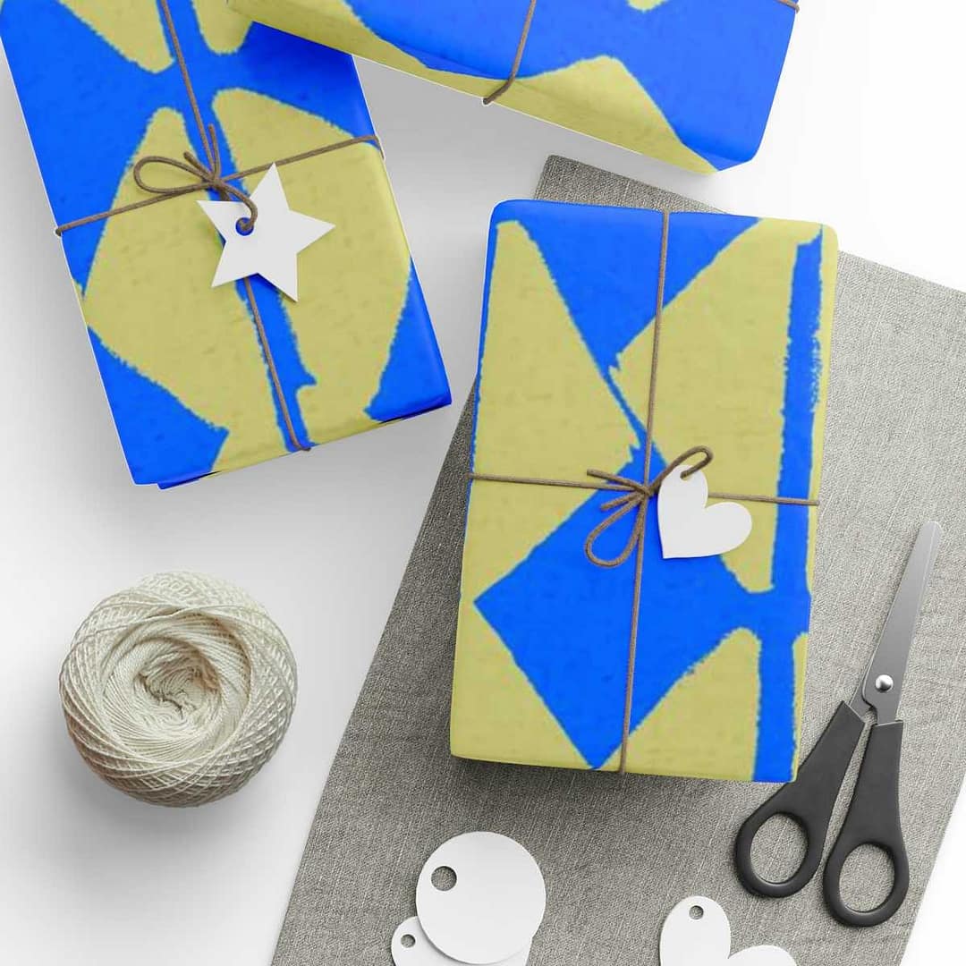 cgk.ink abstract Blue Blocks Wrapping Papers Blue Blocks Wrapping Papers ACCESSORIES & GIFTS cgk.ink