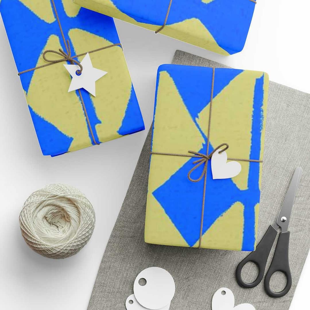 cgk.ink abstract Blue Blocks Wrapping Papers Blue Blocks Wrapping Papers ACCESSORIES & GIFTS cgk.ink