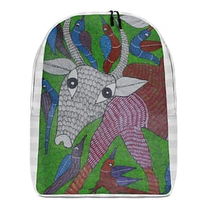 Gond Style Cattle Minimalist Backpack ACCESSORIES & GIFTS cgk.ink