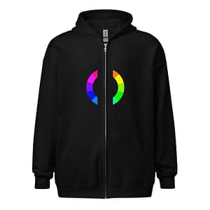 Color Wheel Unisex Heavy Blend Zip Hoodie GYM GEAR cgk.ink