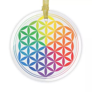 Flower of Life Mandala Glass Ornament Bundles MANDALAS cgk.ink
