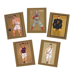Edward Penfield: Ivy League Athletics Multi-Design Greeting Cards (5-Pack) ACCESSORIES & GIFTS cgk.ink