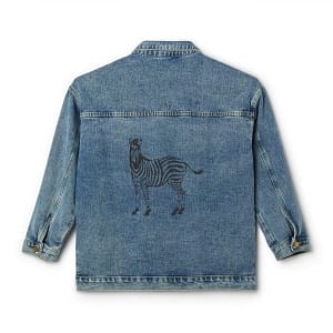 My Zebra Women’s Denim Jacket TOPS cgk.ink