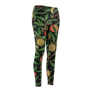 William Morris Fruit Pattern (1862) Women’s Mid-rise Casual Leggings inspired by FINE ART cgk.ink