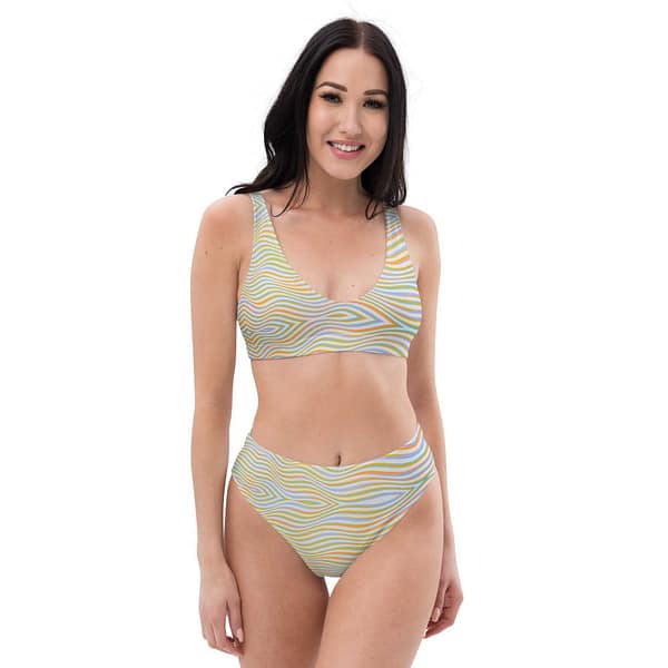 Soft Frequency Recycled High-Waisted Bikini SWIMWEAR cgk.ink