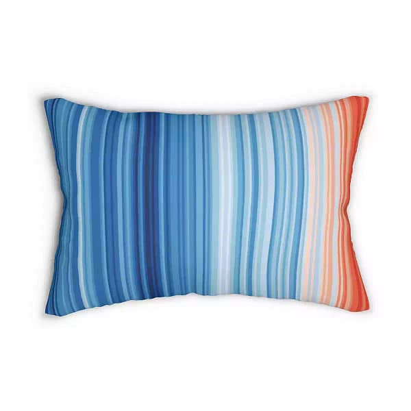 #SHOW YOUR STRIPES Spun Polyester Lumbar Pillow BED & BATH cgk.ink