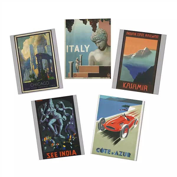 Travel Multi-Design Greeting Cards (5-Pack) ACCESSORIES & GIFTS cgk.ink