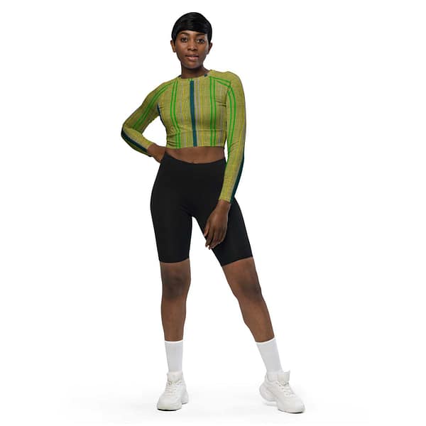 Fairway Recycled Long-Sleeve Crop Top the ECO-LOGIC COLLECTION cgk.ink
