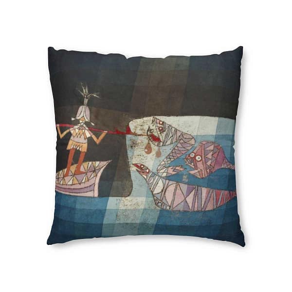 Paul Klee Duet Tufted Floor Pillow, Square DÉCOR cgk.ink