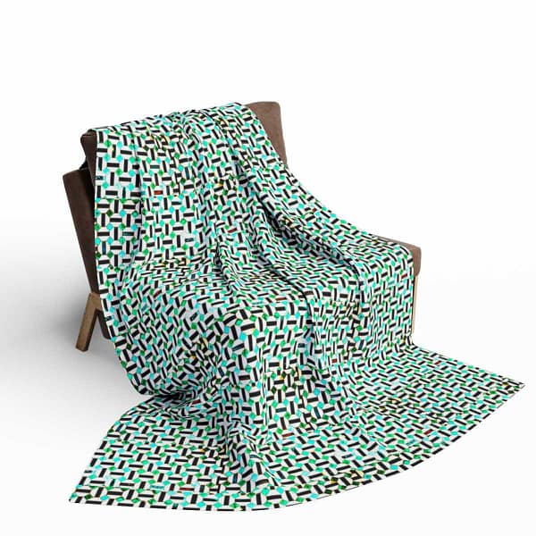 Azores Mosaic Fleece Blanket BED & BATH cgk.ink