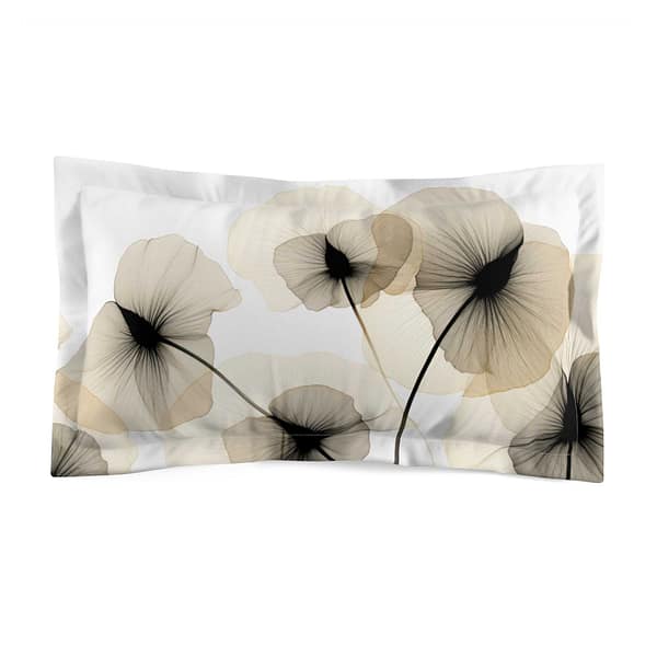 Open Poppy Microfiber Pillow Sham BLANKETS & COVERS cgk.ink