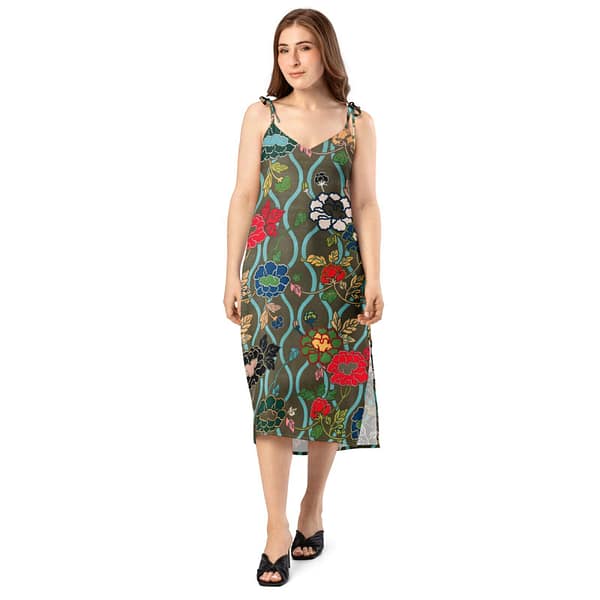 Rivian Tie-Strap Midi Dress SKIRTS & DRESSES cgk.ink
