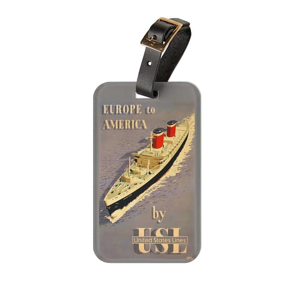United States Line Luggage Tag TRAVEL GEAR cgk.ink