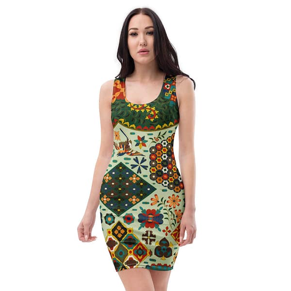 Racinet: Japonais Bodycon Dress inspired by FINE ART cgk.ink