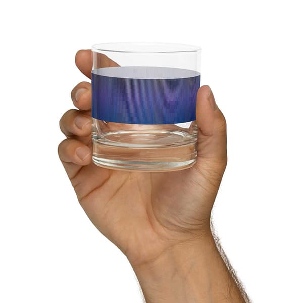 Indigo Current Rocks Glass ENTERTAINING cgk.ink