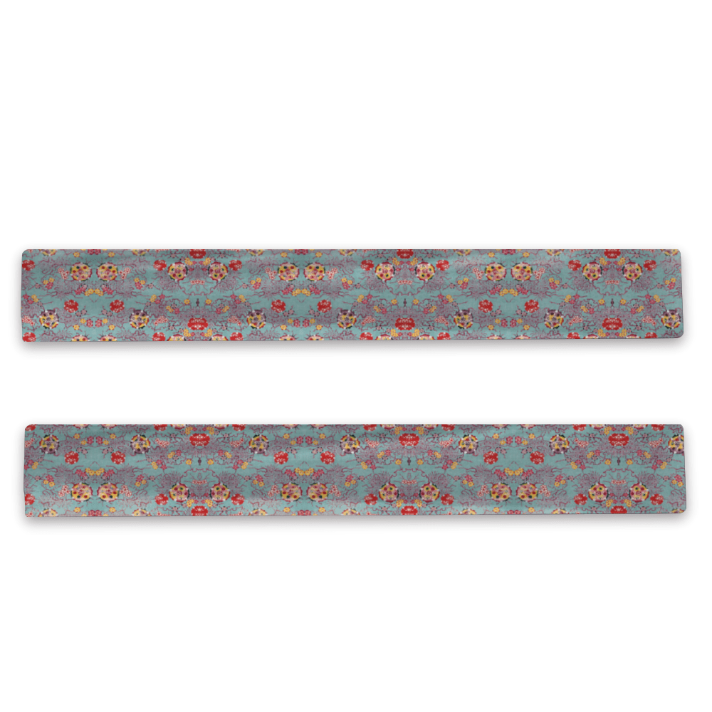 cgk.ink blue Dawn Garden Velvet Scarf Dawn Garden Velvet Scarf ACCESSORIES cgk.ink