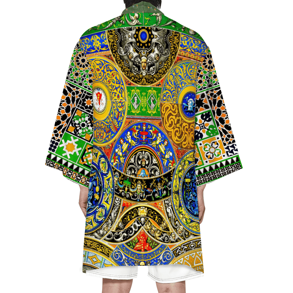 cgk.ink colorful Racinet-Inspired Haori Kimono “médiéval” Racinet-Inspired Haori Kimono “médiéval” inspired by FINE ART cgk.ink