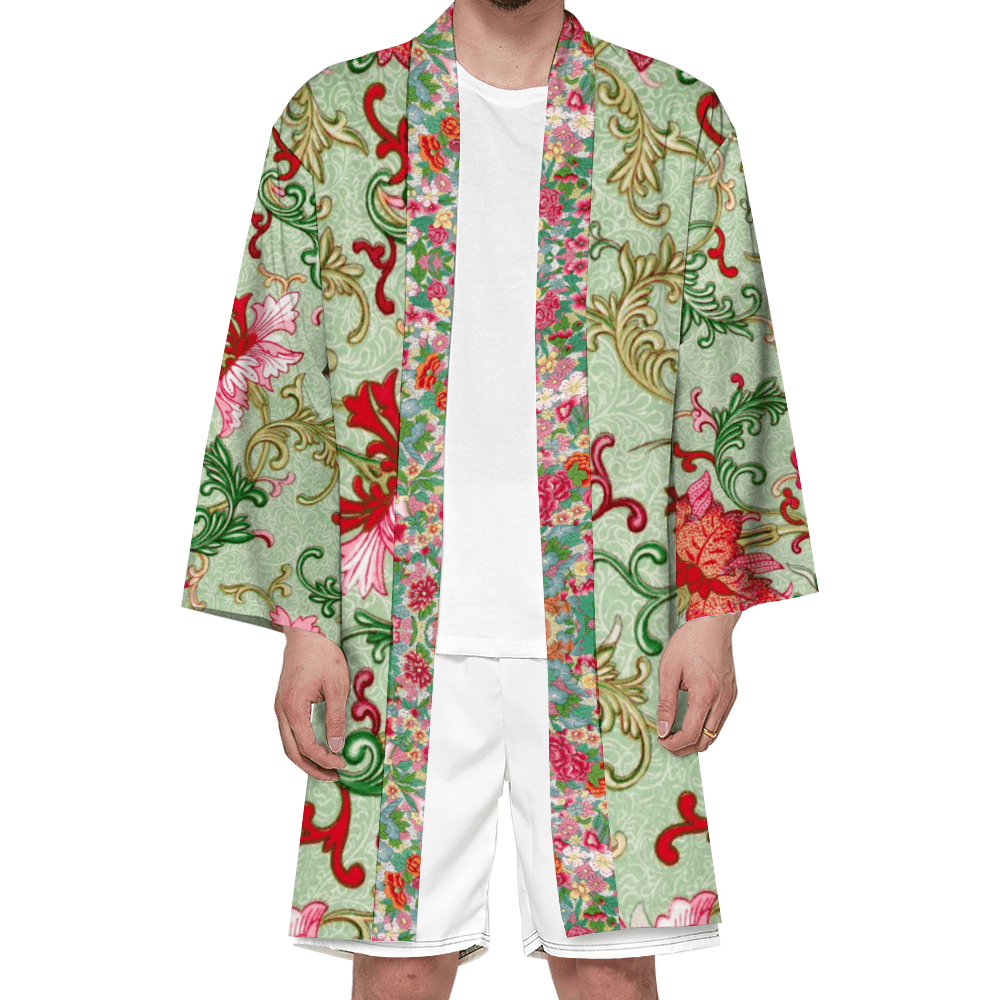 cgk.ink Chinese Millefleurs Haori Kimono Millefleurs Haori Kimono KIMONOS & JACKETS cgk.ink