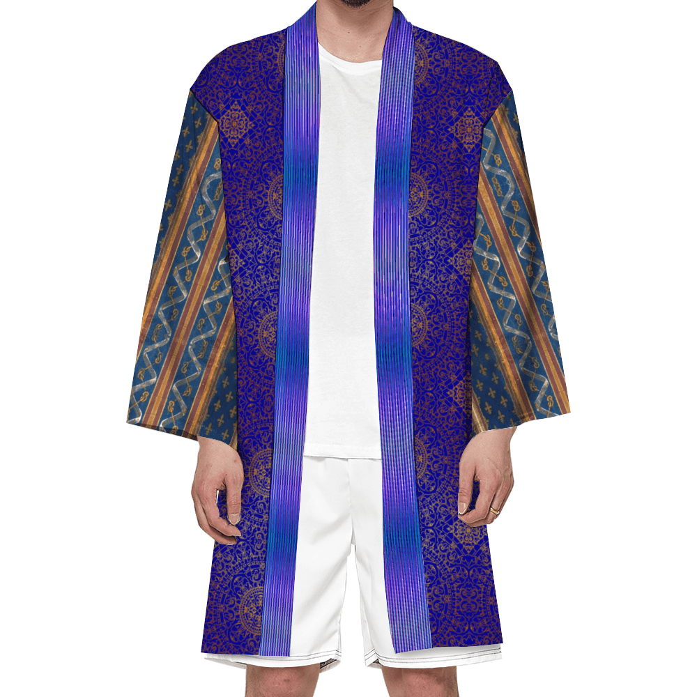 cgk.ink blue Royal Blue Haori Kimono Royal Blue Haori Kimono KIMONOS & JACKETS cgk.ink