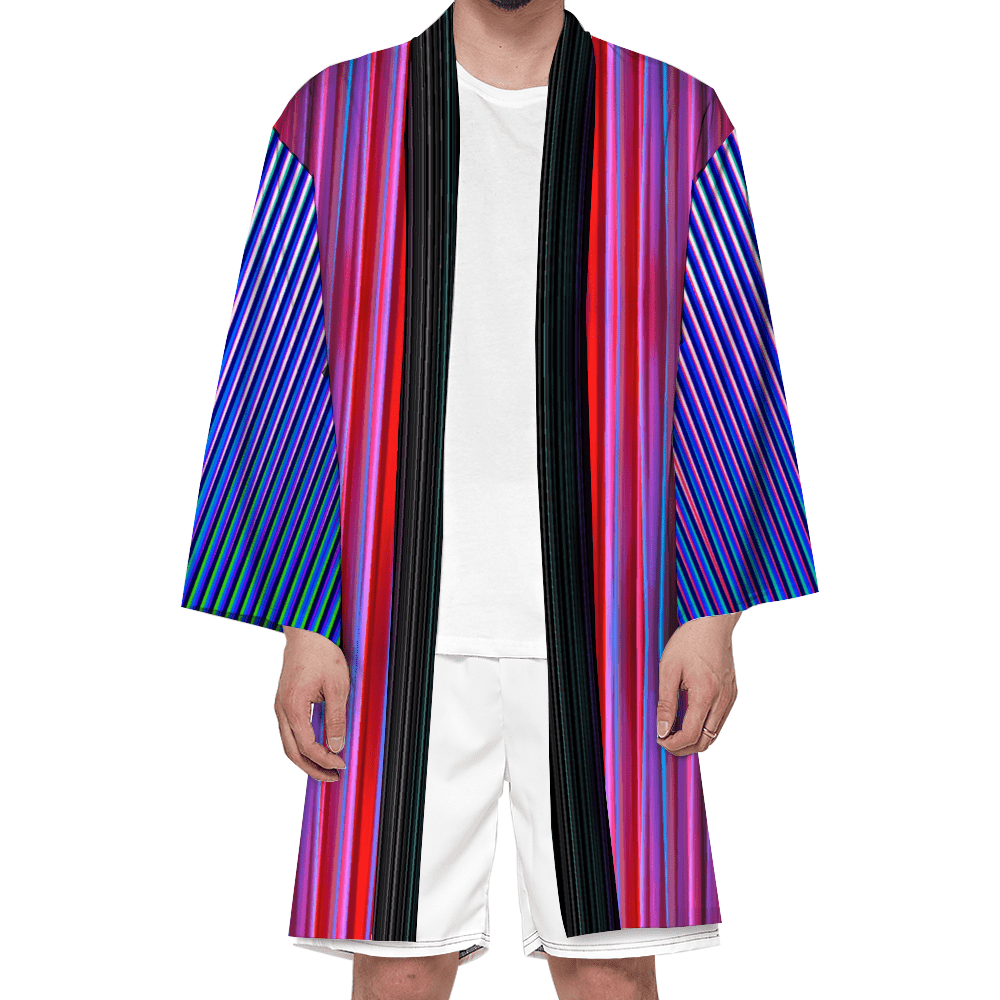 cgk.ink blue Prismatic Haori Kimono Prismatic Haori Kimono KIMONOS & JACKETS cgk.ink