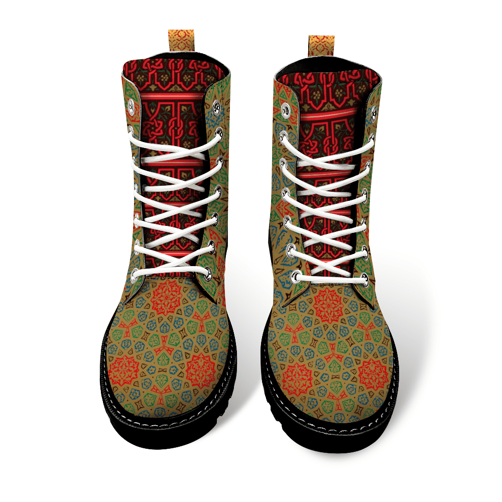 cgk.ink abstract Complex Mandala Round Toe Boots Complex Mandala Round Toe Boots FOOTWEAR cgk.ink