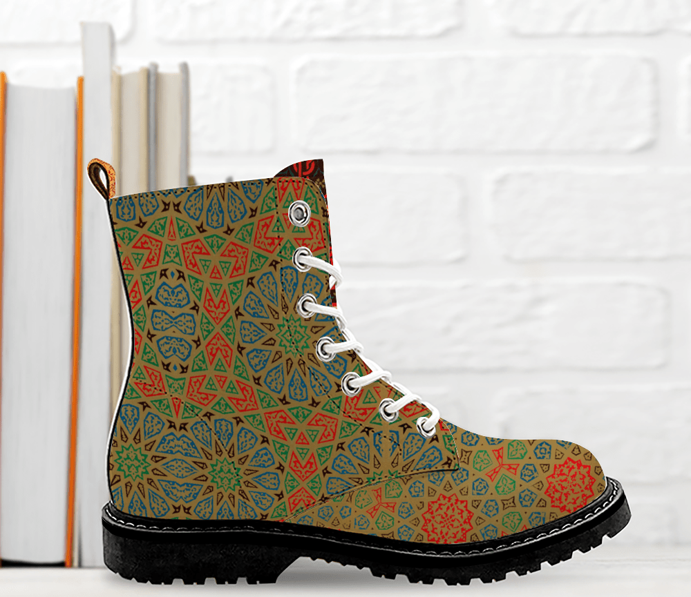 cgk.ink abstract Complex Mandala Round Toe Boots Complex Mandala Round Toe Boots FOOTWEAR cgk.ink