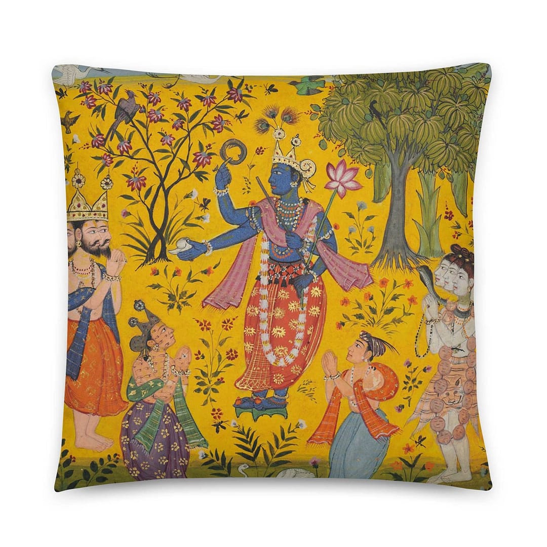 cgk.ink exotic Ragmala & Krishna Pillow Ragmala & Krishna Pillow BED & BATH cgk.ink