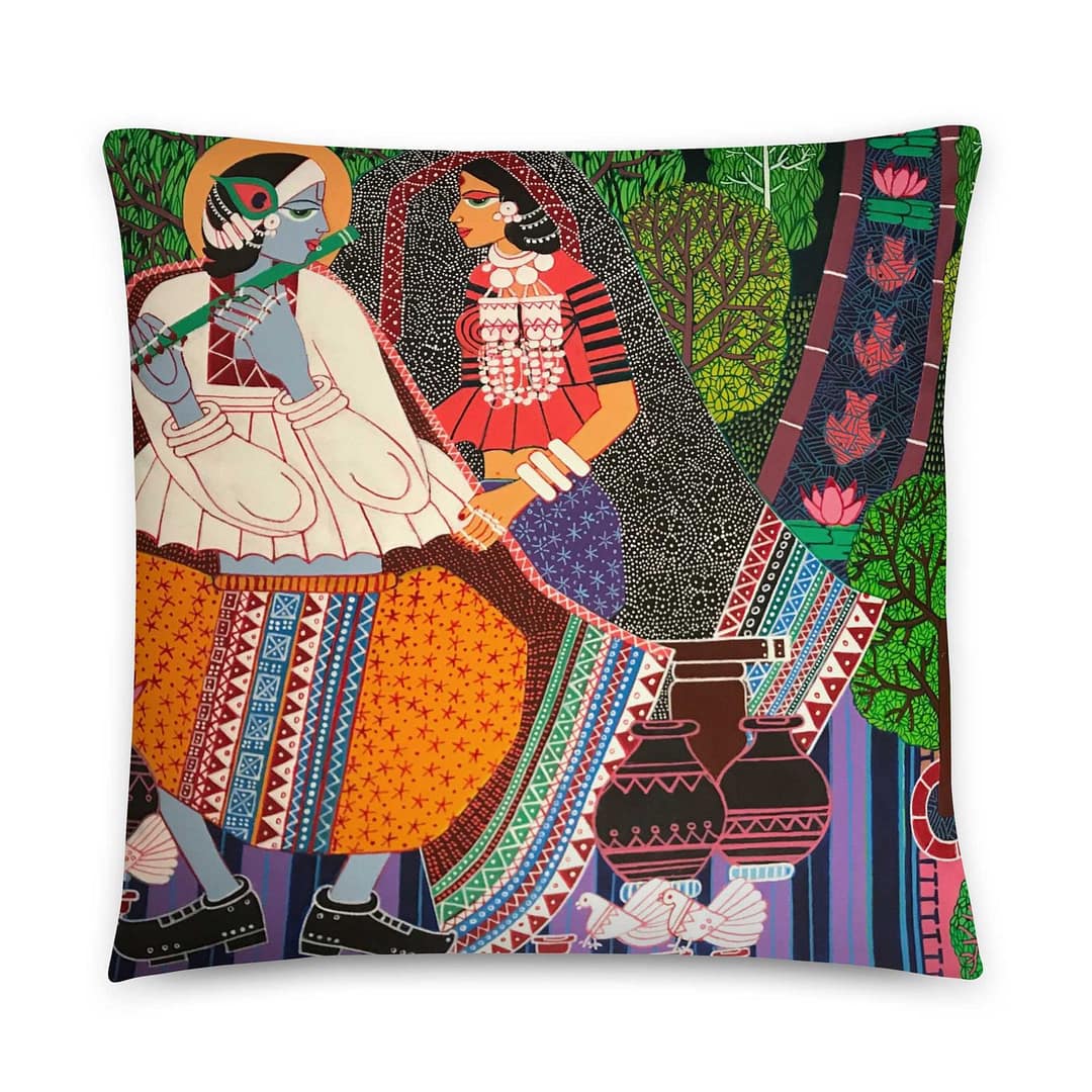 cgk.ink exotic Ragmala & Krishna Pillow Ragmala & Krishna Pillow BED & BATH cgk.ink