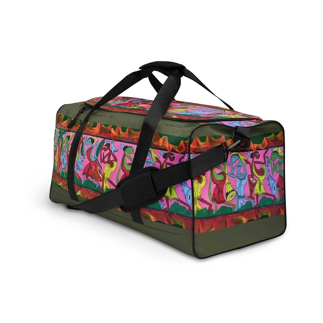cgk.ink baggage Bengal Patachitra Duffle Bag Bengal Patachitra Duffle Bag the ART of INDIA cgk.ink