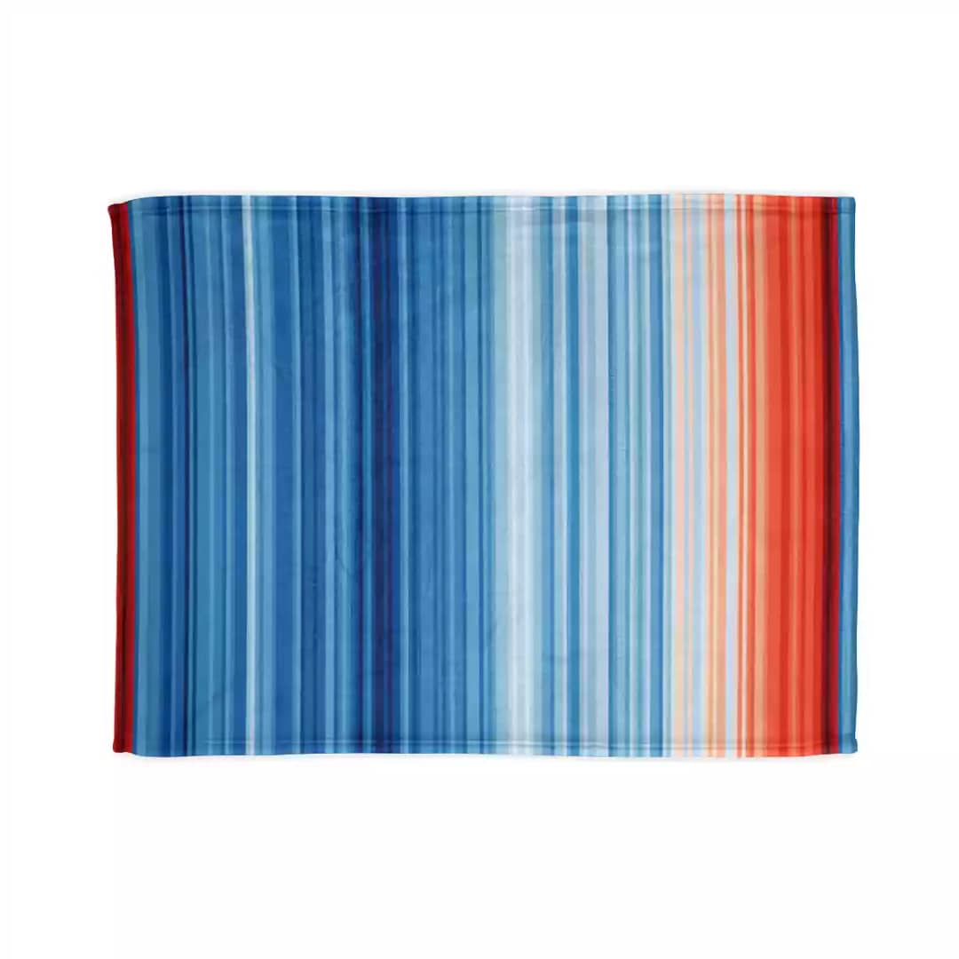 cgk.ink #SHOW YOUR STRIPES Global Warming Stripes Soft Polyester Blanket Global Warming Stripes Soft Polyester Blanket BED & BATH cgk.ink