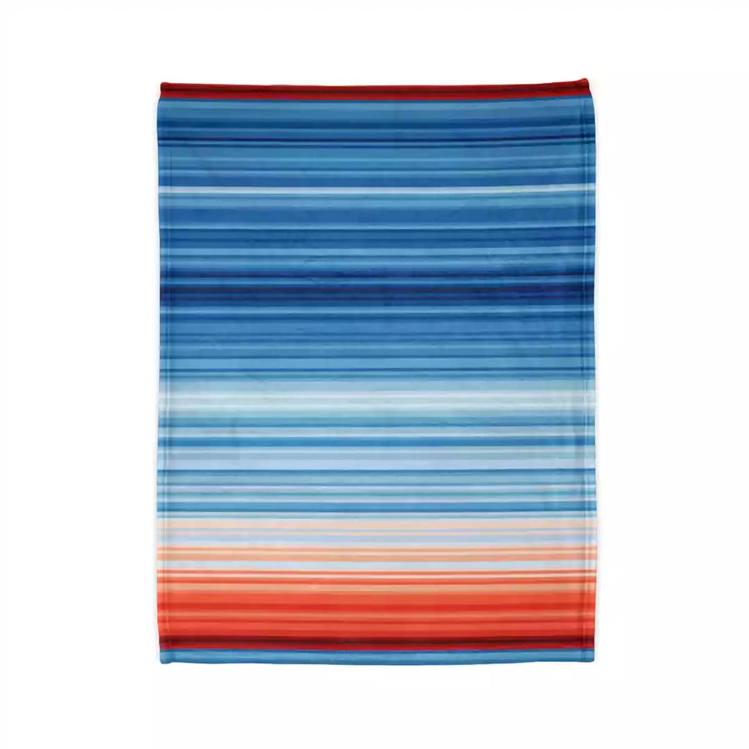 cgk.ink #SHOW YOUR STRIPES Global Warming Stripes Soft Polyester Blanket Global Warming Stripes Soft Polyester Blanket BED & BATH cgk.ink