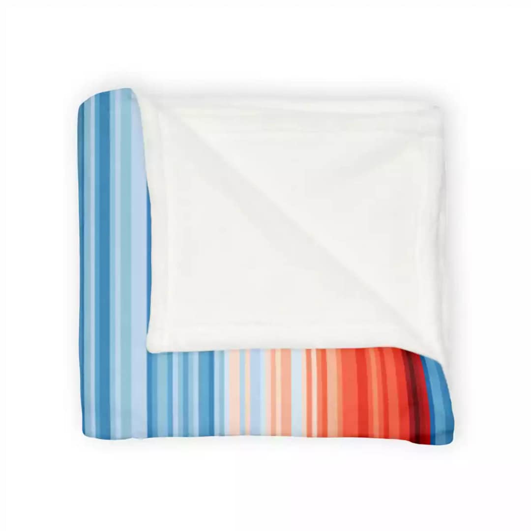 cgk.ink #SHOW YOUR STRIPES Global Warming Stripes Soft Polyester Blanket Global Warming Stripes Soft Polyester Blanket BED & BATH cgk.ink