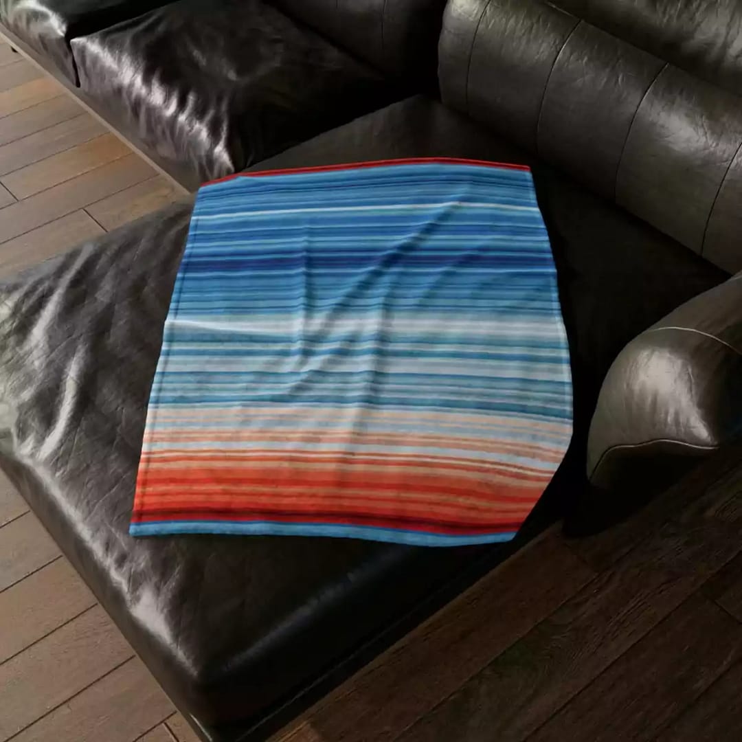 cgk.ink #SHOW YOUR STRIPES Global Warming Stripes Soft Polyester Blanket Global Warming Stripes Soft Polyester Blanket BED & BATH cgk.ink